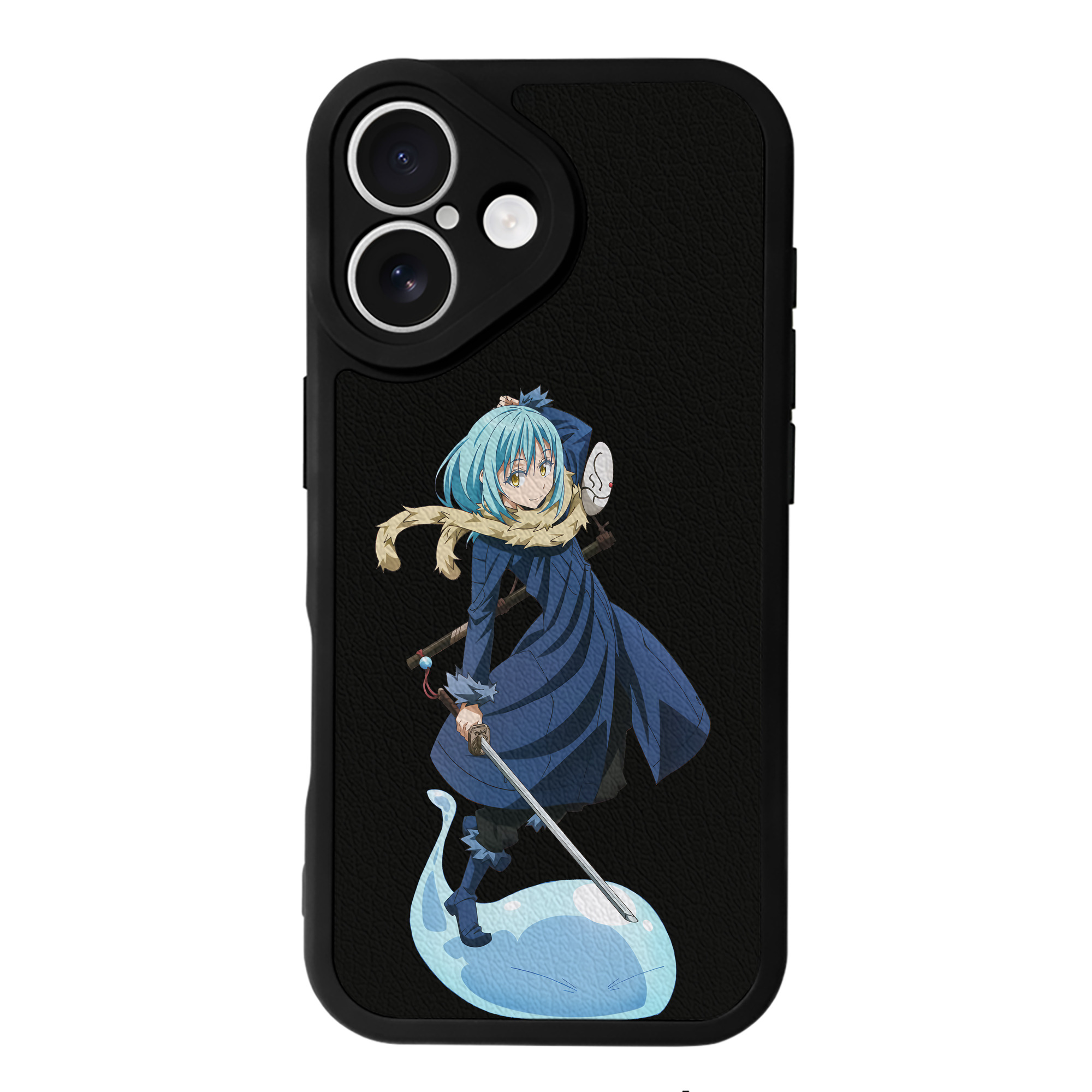 （画像用） 転スラ Regarding Reincarnated to Slime 【iPhone 16シリーズ対応】シリコンスマホケース（レザー調） 材質：シリコン